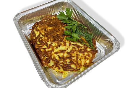 Драники с фаршем и сметаной 