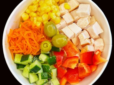 Поке с курицей