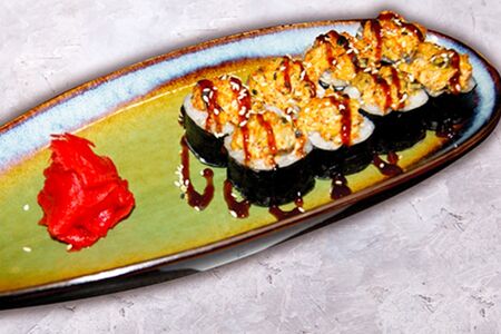 Запеченный с мидиями