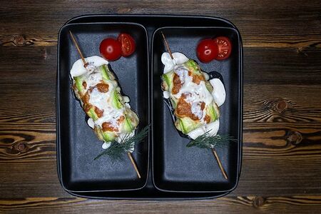 Рулетики из цукини с курицей