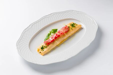 Французский омлет с крабом