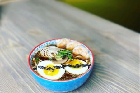 Рамэн с креветками