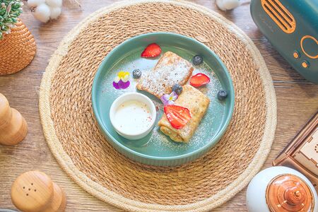 Блинчики с творогом