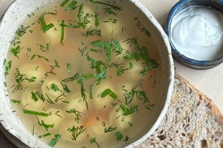 Суп с пельменями