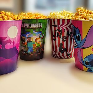 Карамельный попкорн в жестяном ведре  