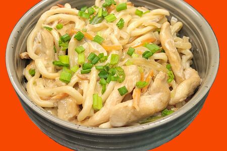 Вок в сливочном соусе