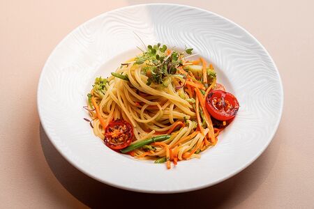 Лингвини с овощами