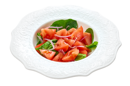 Салат из томатов с красным луком