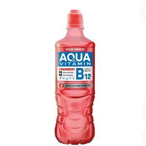 На­пи­ток нега­зи­ро­ван­ный Aqua Vitamin c аро­ма­том клюквы и ви­та­ми­ном B12