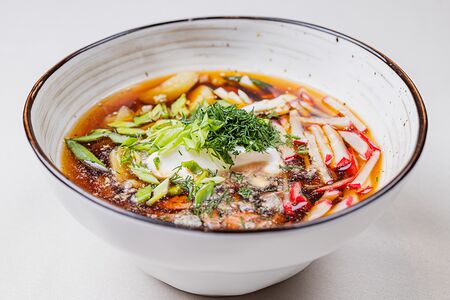 Окрошка овощная на квасе