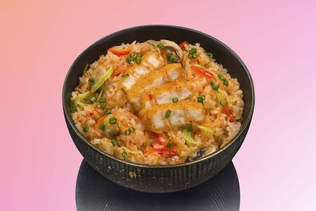 Тяхан с курицей