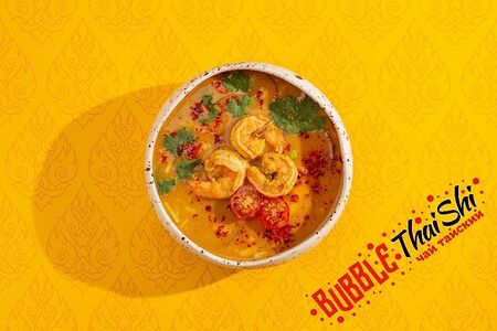 Желтый карри с креветкой