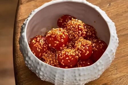 Томаты в апельсиновом Пондзу