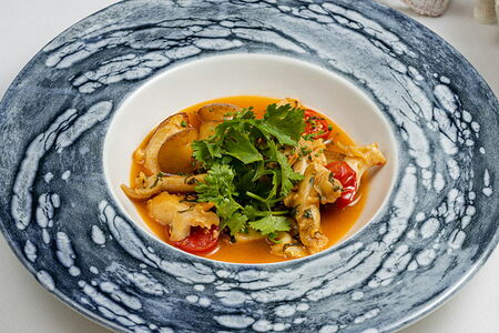 Поджарка дальневосточного трубача с картофелем