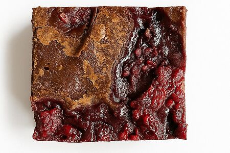 Брауни с малиной