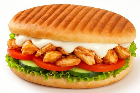 Донер в булке с курицей