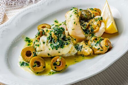 Филе судака по-лигурийски