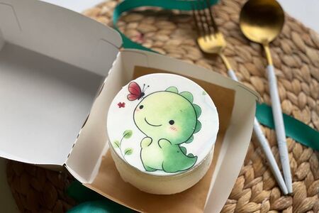 Бенто-Торт Динозаврик, дракончик с бабочкой