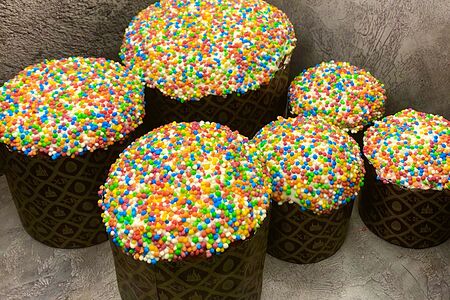 Сдобный кулич 