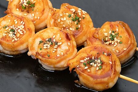 Шашлык из креветок