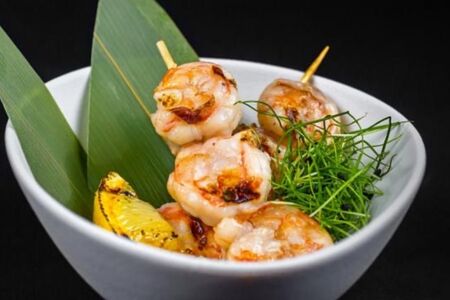 Креветки на гриле