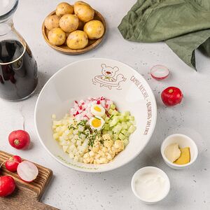 Окрошка на квасе овощная