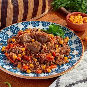 Плов праздничный с бараниной