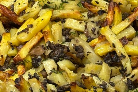 Картофель, жаренный с грибами