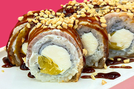 Ролл угорь унаги натс