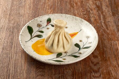 Хинкали с грибами, картофелем и сыром