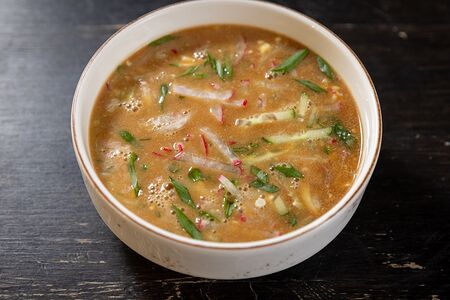 Окрошка с ростбифом и квасом