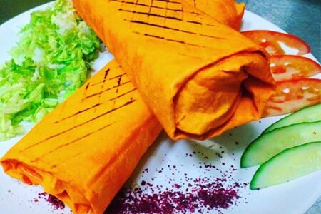 Шаурма овощная в сырном лаваше