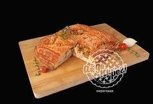 Пирог с курицей и луком мини