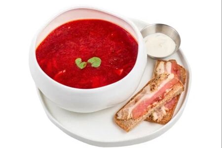 Борщ с курицей