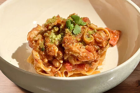 Тальятелле с крабом