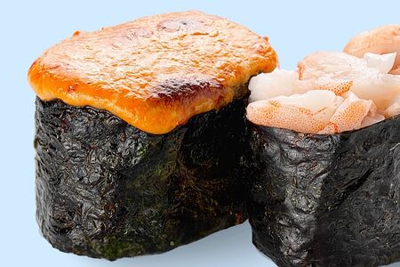 Креветка гункан запечённый