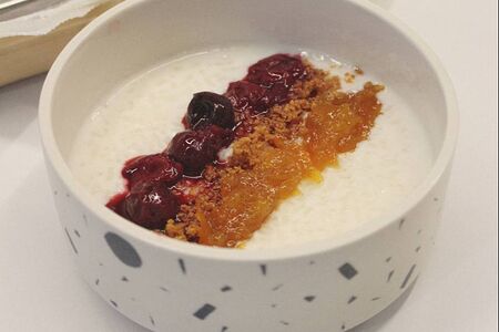 Рисовая каша с домашним мармеладом