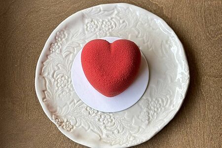 Мусс фисташка-малина