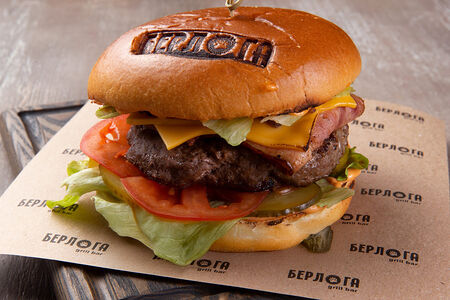Бургер с мраморной говядиной