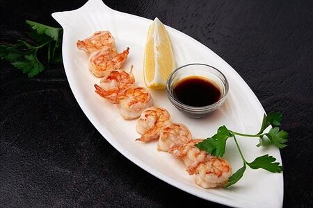 Шашлык из креветок