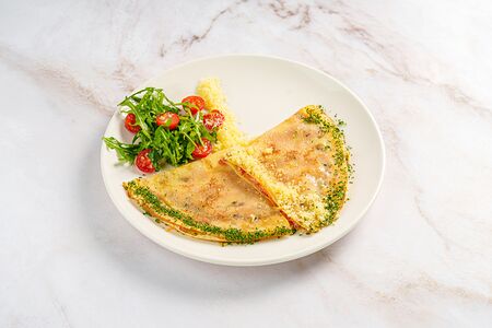 Блины с ветчиной и сыром