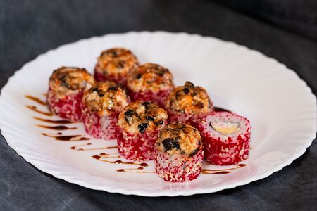 Запеченный ролл Чикен Шиитаке