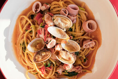 Лингвини с морепродуктами