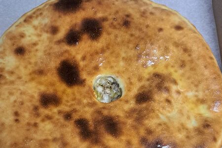 Пирог с цыплёнком и грибами