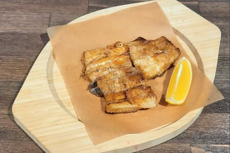 Палтус на мангале