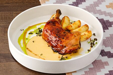 Томленая куриная ножка