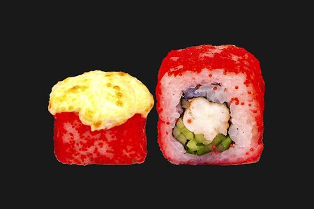 Запечённый с креветкой