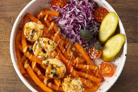 Фрайс бокс с креветками