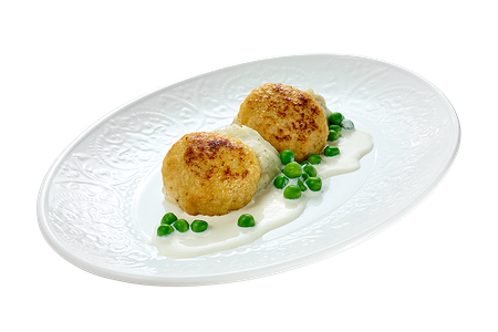 Щучьи котлетки с трюфельным пюре