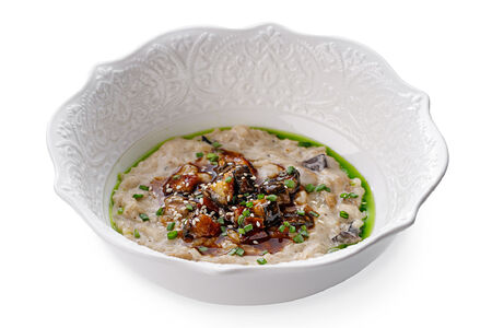 Ризотто с белыми грибами и угрем